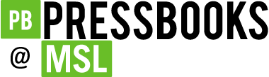 Pressbooks @ MSL Logo